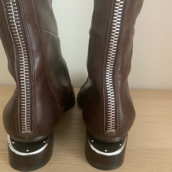 Alexander Wang Brown Calf leather Sigrid Boots size 10 - Picture 7 of 15